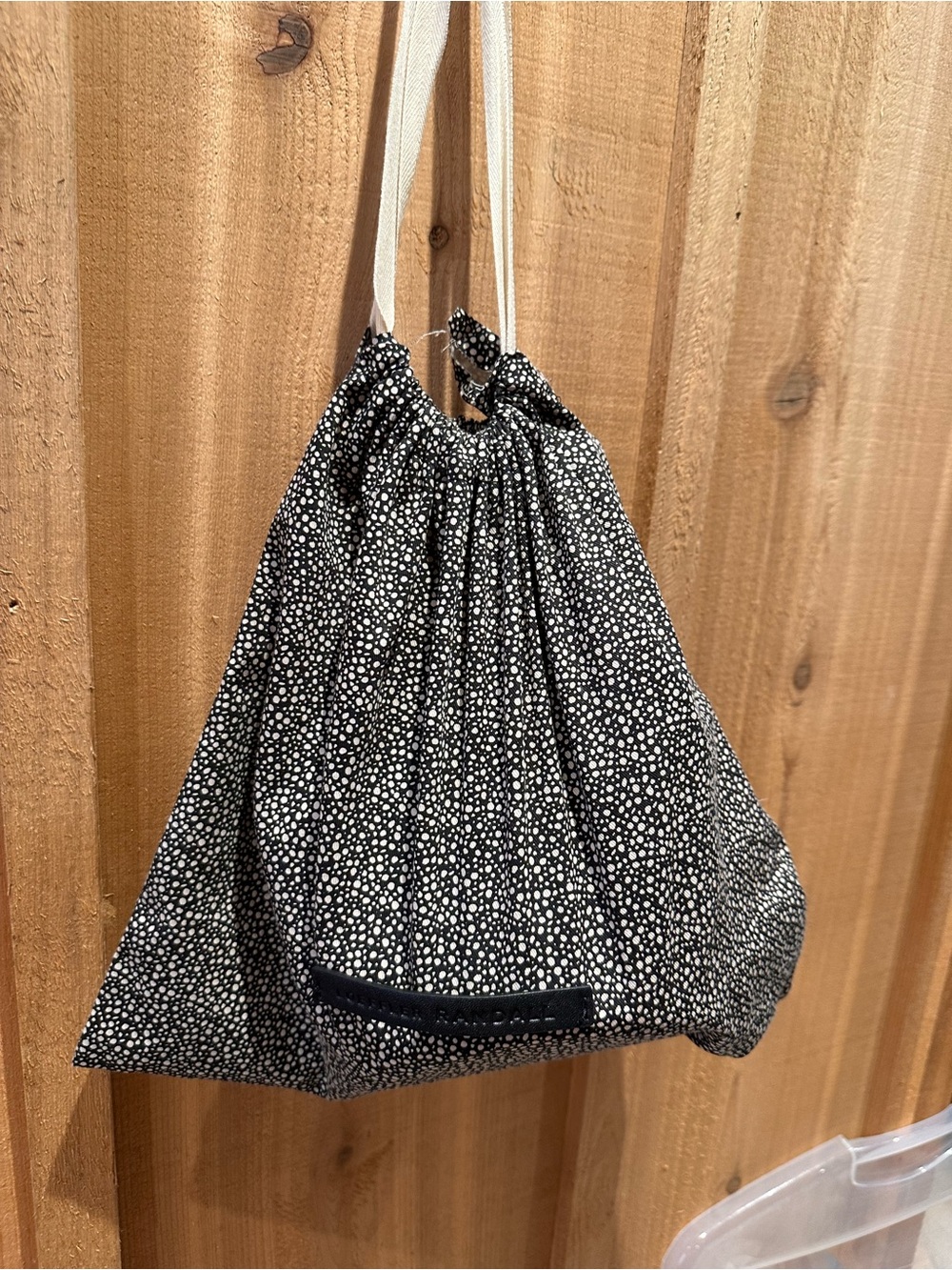 Loeffler Randall Industry White and Blue Drawstring Bucket Bag - Picture 7 of 10